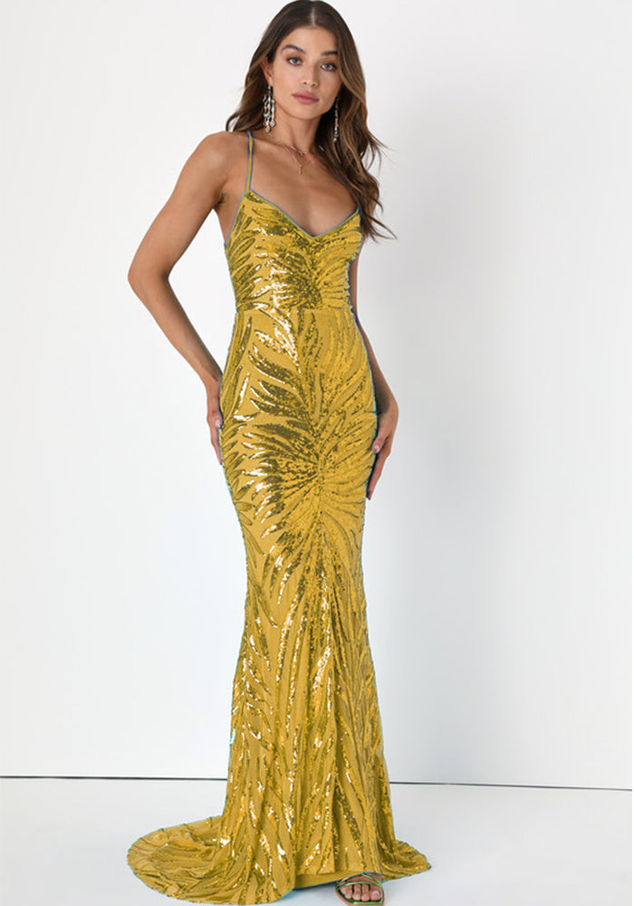 Women Party Sequin Sexy Evening Dress